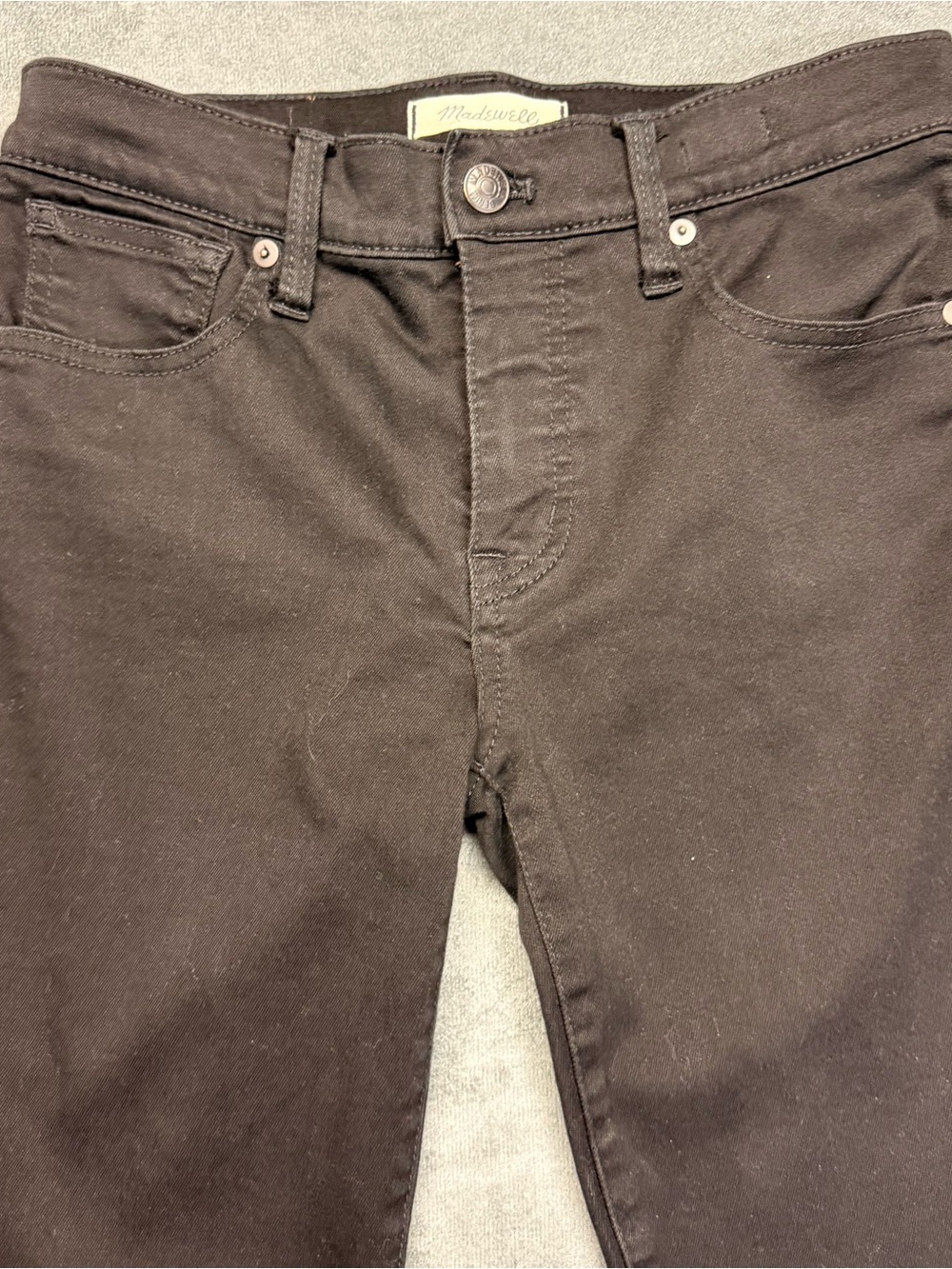 Madewell Women’s Skinny Jeans - Dark Brown/Black